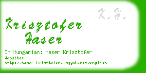 krisztofer haser business card